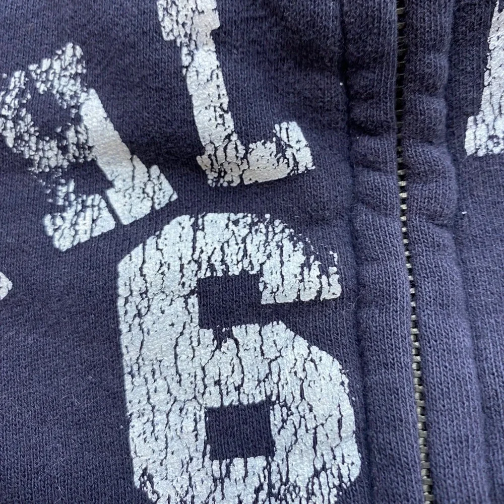 The Childrens Place Boys Navy Blue Athletics 63 Sherpa‎ Collar Zip Hoodie 3T